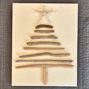 Canvas with Driftwood Tree on Canvas